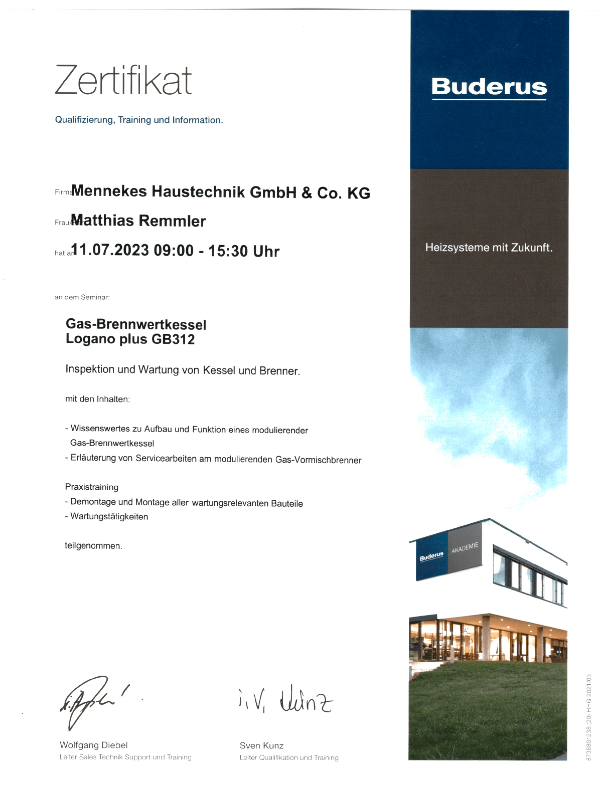 Mennekes Haustechnik GmbH & Co.KG - Zertifikate 3